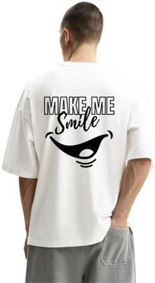 fashnobic Printed Men Round Neck White T-Shirt