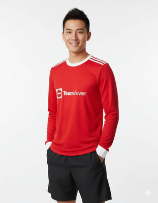 Smv Printed Men Round Neck Red T-Shirt