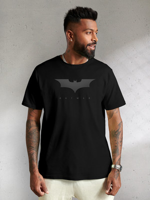 The Souled Store Printed Women Round Neck Black T-Shirt