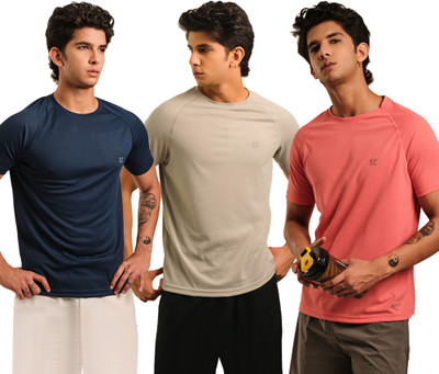 Sirtex Eazy Printed Men Round Neck Blue T-Shirt