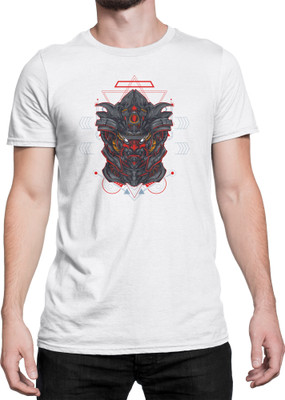 Hippie Shippie Graphic Print Men Round Neck White T-Shirt