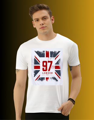TDFASHIONS Graphic Print Couple Round Neck White T-Shirt