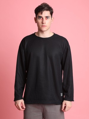 Bene Kleed Solid Men Round Neck Black T-Shirt