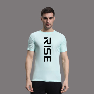 InkTees Typography Men Round Neck Light Green T-Shirt