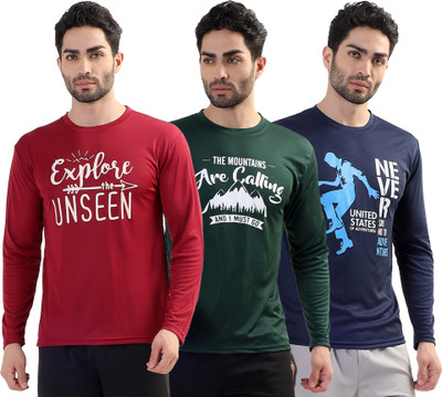 Garmin Graphic Print Men Round Neck Multicolor T-Shirt