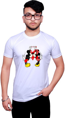 NITYANAND CREATIONS Printed Men Round Neck White T-Shirt