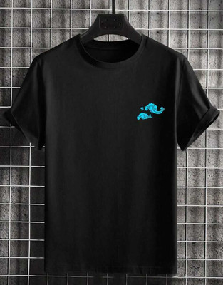 goodsign Printed Men Round Neck Black T-Shirt