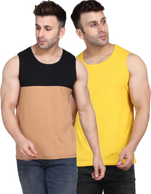 SLOWLORIS Colorblock Men Scoop Neck Multicolor T-Shirt