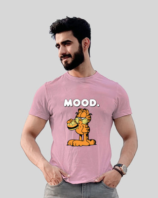 JP Creation Printed, Typography Men Round Neck Pink T-Shirt