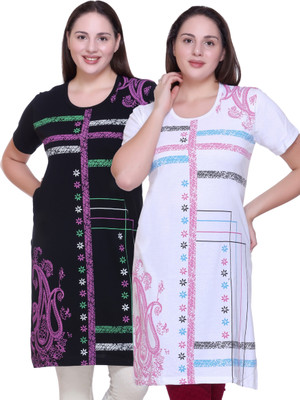 HIMYUG Printed Women Round Neck Multicolor T-Shirt