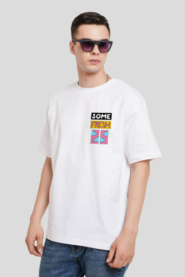 LazyGreg Graphic Print Men Round Neck White T-Shirt