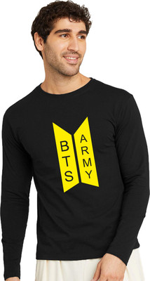 RULEDBYSUN Graphic Print Men Round Neck Black T-Shirt