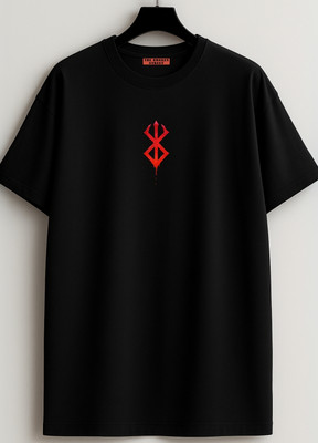 LYNX CLUB Typography Men Round Neck Black T-Shirt