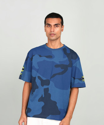 KILLER Printed Men Round Neck Dark Blue T-Shirt