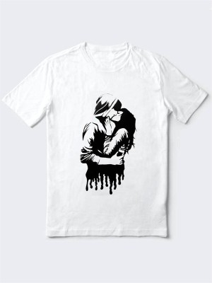 HamsaMART.com Printed Men Round Neck White T-Shirt