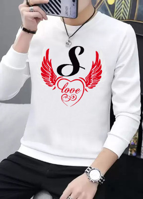 EASELCLOTHING Printed Men Round Neck White T-Shirt