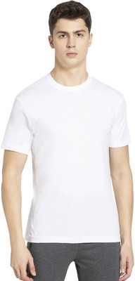 JOCKEY Solid Men Round Neck White T-Shirt