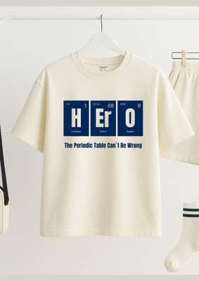 AmericanDora Graphic Print Men Round Neck Beige T-Shirt