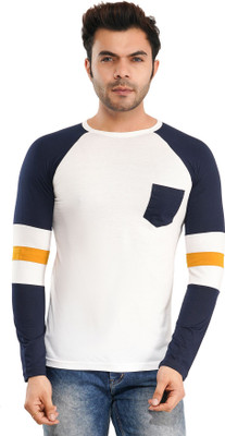 Styvibe Solid Men Round Neck White T-Shirt