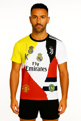 BUGOAT Printed, Colorblock Men Round Neck Multicolor T-Shirt