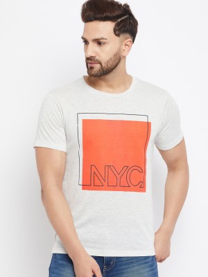 The Million Club Printed, Typography Men Round Neck White T-Shirt