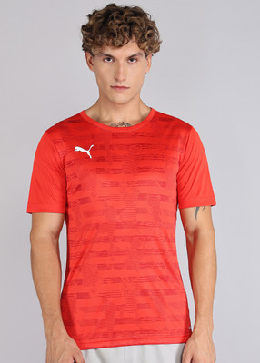 PUMA Printed Men Crew Neck Red T-Shirt