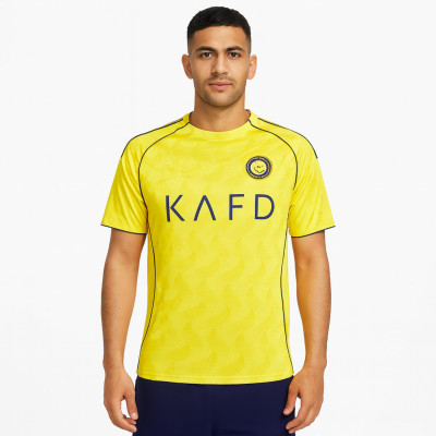 teky Printed Men Round Neck Yellow T-Shirt