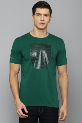 LOUIS PHILIPPE Printed Men Round Neck Green T-Shirt