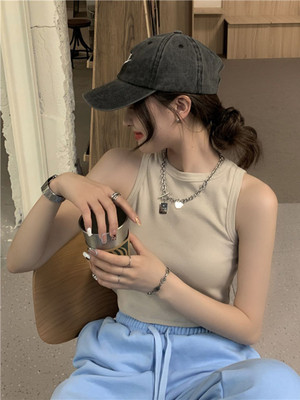 Dressberry Solid Women V Neck Beige T-Shirt