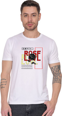 jyoti enterprises Graphic Print Men Round Neck White T-Shirt