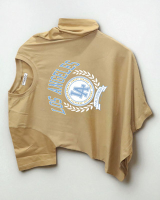Magneto Printed Men Crew Neck Beige T-Shirt