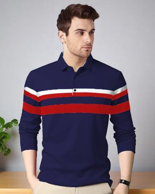 FASHIUM Solid Men Polo Neck Beige T-Shirt