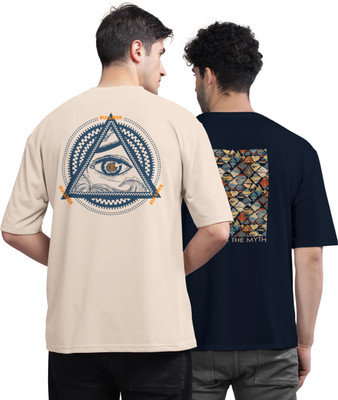 Bullmer Printed Men Round Neck Multicolor T-Shirt