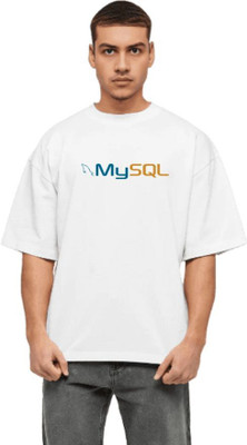 DeRaDA Graphic Print Men Round Neck White T-Shirt