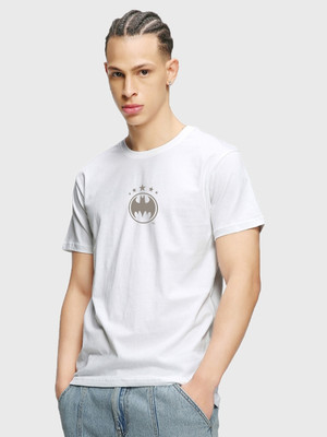 BEWAKOOF Graphic Print Men Round Neck White T-Shirt