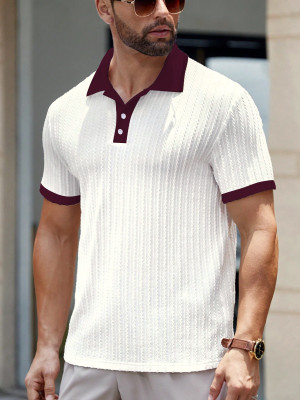Nortex Self Design Men Round Neck White T-Shirt