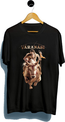 Tee Gallery Graphic Print Men Round Neck Black T-Shirt