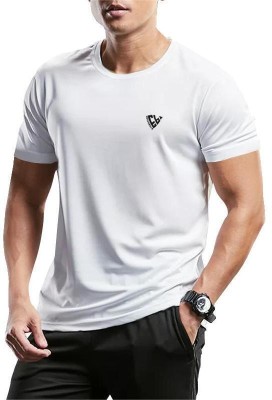 EyeBogler Printed Men Round Neck White T-Shirt