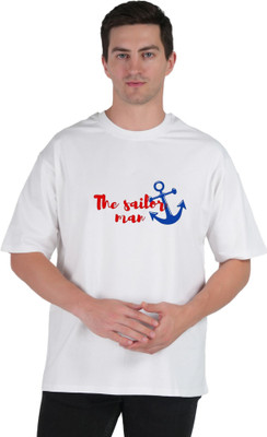 Mr Anime Printed Men Round Neck White T-Shirt