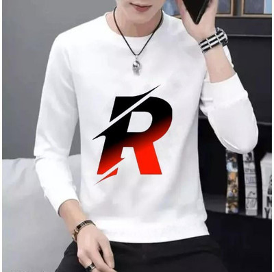 GPGARMNETS Printed Men Round Neck White T-Shirt