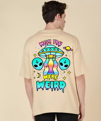 clickwell Graphic Print Men Round Neck White T-Shirt