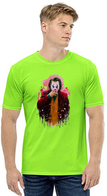 Deccan Store Graphic Print Men Round Neck Light Green T-Shirt