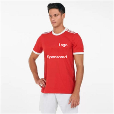 Thiva Printed, Typography Men Round Neck Red T-Shirt
