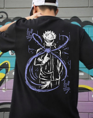 Garmin Printed Men Round Neck Black T-Shirt