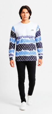 hassan Floral Print Men Crew Neck Multicolor T-Shirt