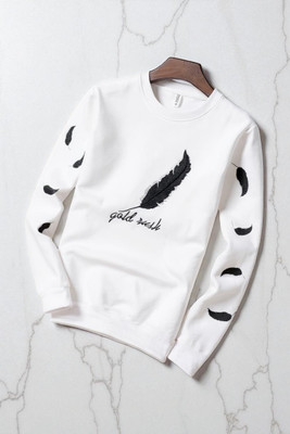 Autna Printed Men Round Neck White T-Shirt