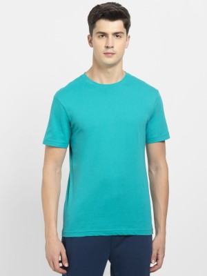 JOCKEY Solid Men Round Neck Light Green T-Shirt