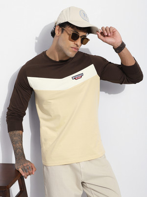 DILLINGER Colorblock Men Round Neck Multicolor T-Shirt