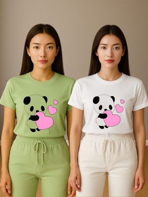 Berlin Graphic Print Women Round Neck Multicolor T-Shirt