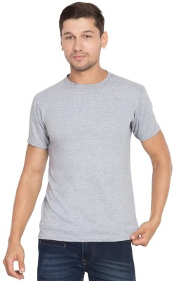 Corsair Self Design Men Round Neck Grey T-Shirt